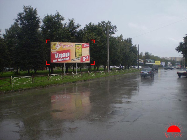 Щит 6x3,  проспект Грушевського (кафе Мальва)