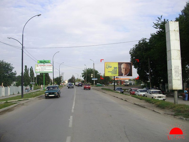 Щит 6x3, вул. Князів Коріатовичів - вул. Привокзальна Щит 6x3, вул. Князів Коріатовичів - вул. Привокзальна