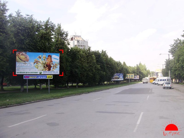 Щит 6x3,  проспект Грушевського (кафе ПлейБой)