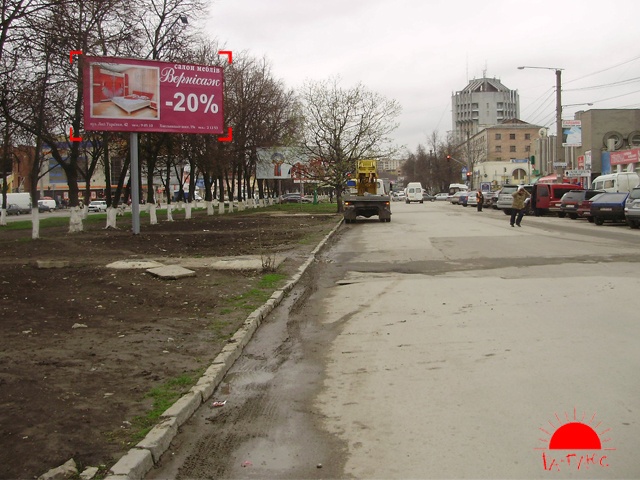 Щит 6x3,  проспект Грушевського (КредоБанку)