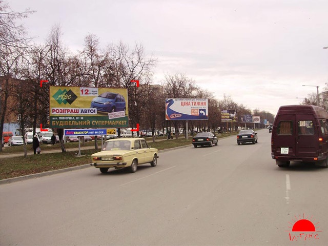 Щит 6x3,  проспект Грушевського (навпроти Ізумруда)