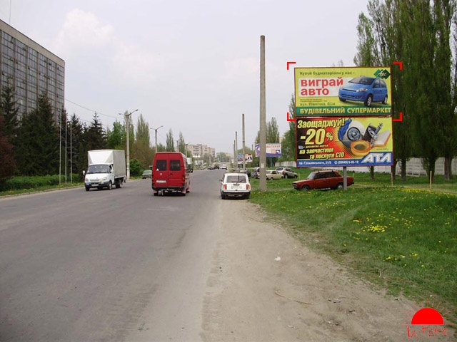 Щит 6x3, Хмельницьке шосе (УкргазБанку) верхній Щит 6x3, Хмельницьке шосе (УкргазБанку) верхній